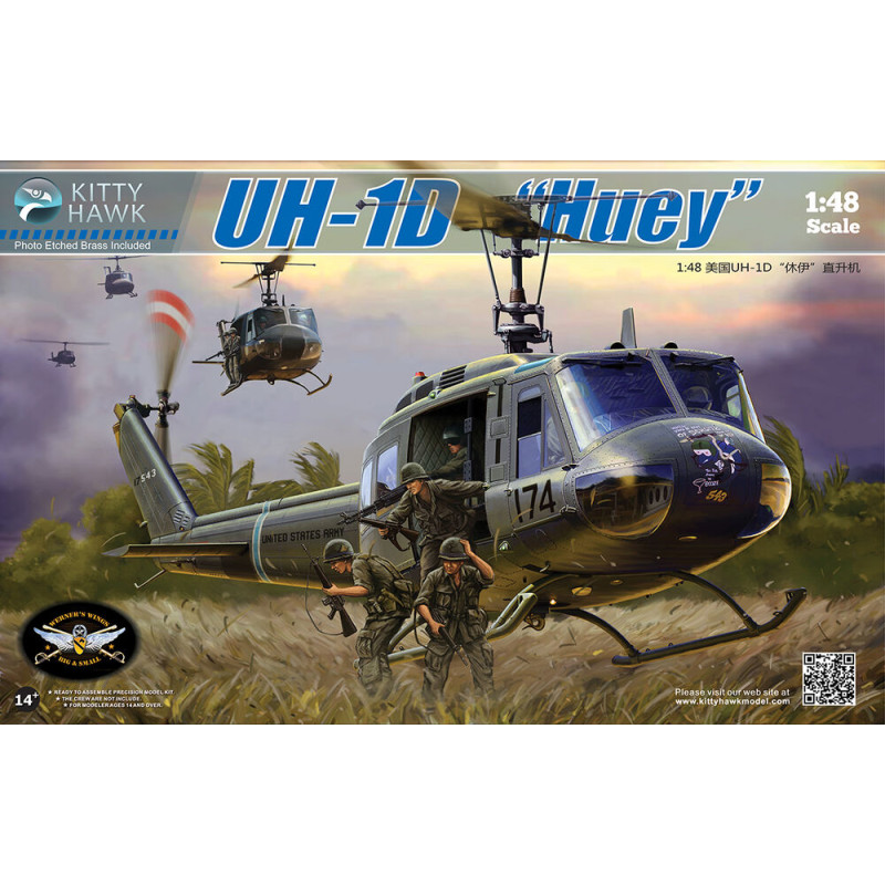 Hélicoptère UH-1D - échelle 1/48 - KITTY HAWK KH80154