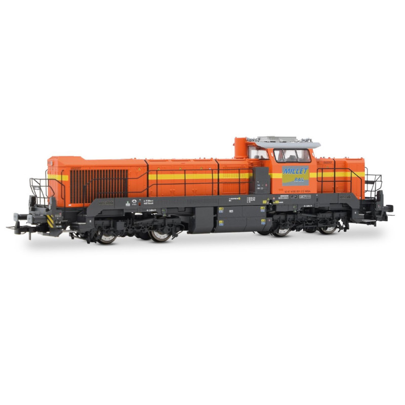 Locomotive diesel DE 18 MILLET analogique - ép VI - HO 1/87 - JOUEF HJ2472