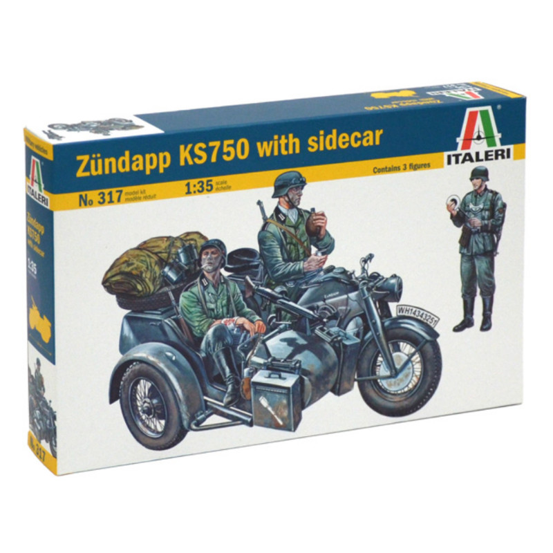 Zundapp KS750 avec sidecar - 1/35 - ITALERI 317