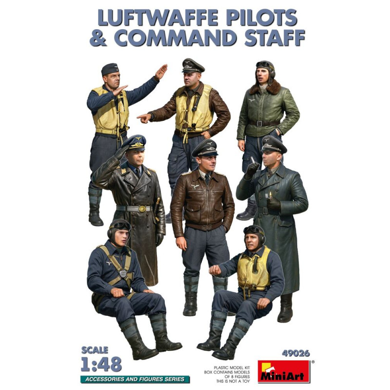 Pilotes et état-major de commandement de la Luftwaffe - 1/48 - MINIART 49026