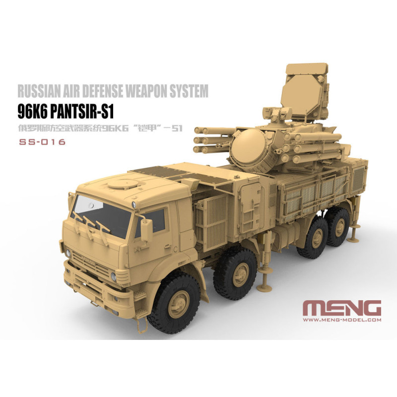 Système d'arme de défense aérienne russe 96K6 Pantsir-S1 - 1/35 - MENG SS-016