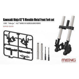 Fourche avant mobile en métal pour Kawasaki Ninja H2(TM)R - 1/9 - MENG SPS-069