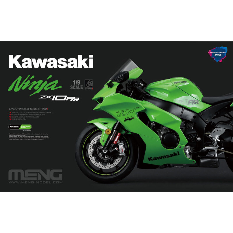 Kawasaki ZX-10RR (Édition pré-peinte) - 1/9 - MENG MT-008s