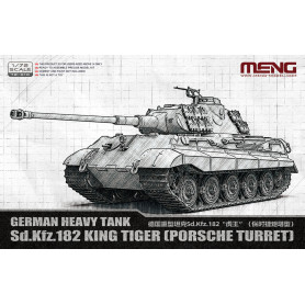 Char lourd allemand Sd.Kfz.182 King Tiger (Tourelle Porsche) - 1/72 - MENG 72-010