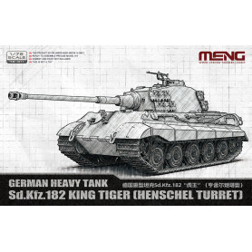 Char lourd allemand Sd.Kfz.182 King Tiger (Tourelle Henschel) - 1/72 - MENG 72-011