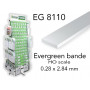 Evergreen EG8110 - (x10) profilé en bande styrène HO Scale 0.28 x 2.84 mm