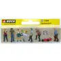 Jardinage : 7 personnages et accessoires - HO 1/87 - NOCH 15598