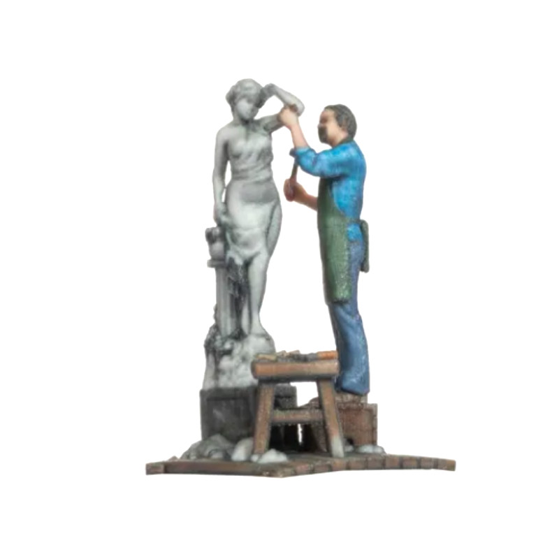 Personnage 3D : sculpteur - HO 1/87 - NOCH 10020