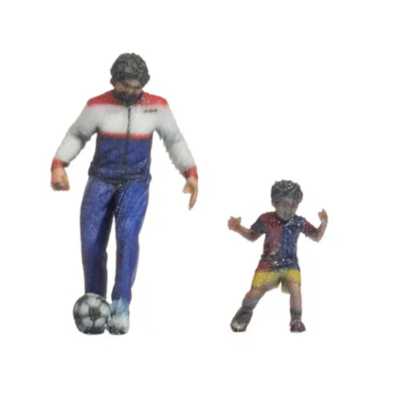 Personnage 3D : football en famille - HO 1/87 - NOCH 10604