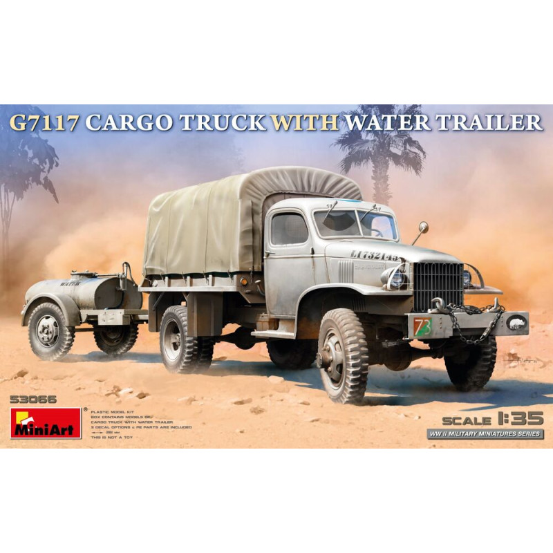 Camion cargo G7117 avec remorque à eau - 1/35 - MINIART 53066