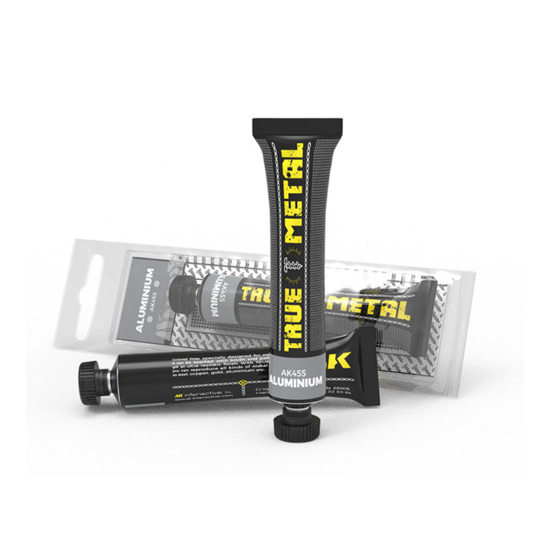 Peinture métallique TRUE METAL Aluminium - AK INTERACTIVE AK455