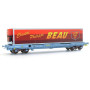 Wagon KM caisse mobile Beau ép V - HO - LS Models 30311