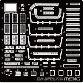 Pièces détachées pour le modèle PS-006 de la marine de l'APL Shandong - Échelle 1/700 - MENG SPS-081