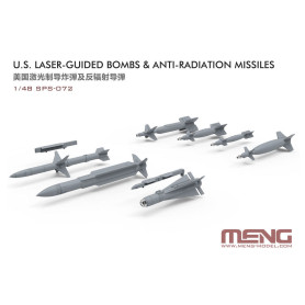 Bombes à guidage laser et missiles antiradar américains - Échelle 1/48 - MENG SPS-072