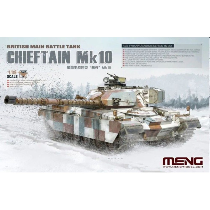 Char de combat principal britannique Chieftain Mk10 - 1/35 - MENG TS-051