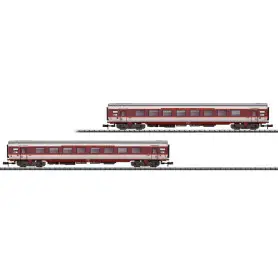Set 2 voitures "Grand-Comfort" SNCF ép. IV (Set 1) - N 1/160 - MINITRIX 15691