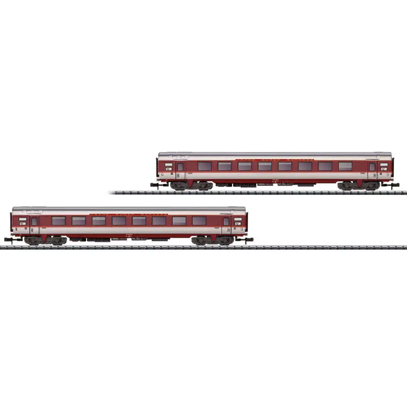 Set 2 voitures "Grand-Comfort" SNCF ép. IV (Set 1) - N 1/160 - MINITRIX 15691