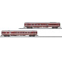 Set 2 voitures "Grand-Comfort" SNCF ép. IV (Set 2) - N 1/160 - MINITRIX 15692