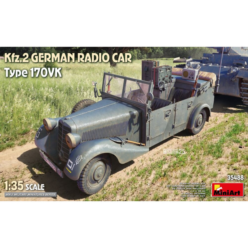 Voiture radio allemande Kfz.2 type 170VK - 1/35 - MINIART 35488
