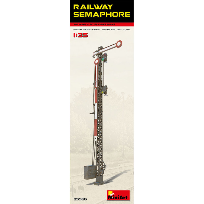Sémaphore ferroviaire - 1/35 - MINIART 35566
