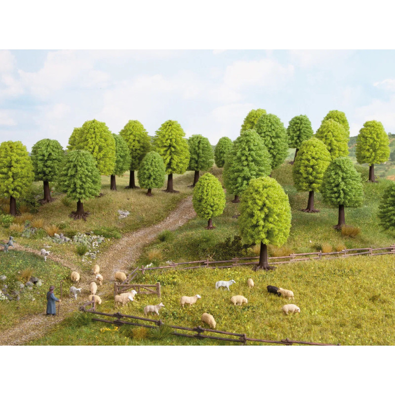 Set d'arbres à feuilles caduques - HO 1/87 - NOCH 26901