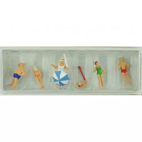 Preiser 10211 h0 personnages /"à la plage/" #neu en OVP #