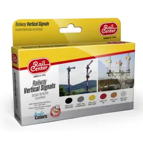 Set 6x 15ml signaux ferroviaires Rail Center - AMMO R-1033