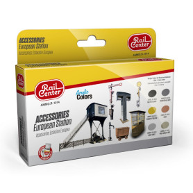 Set 6x 15ml accessoires ferroviaires Rail Center - AMMO R-1014