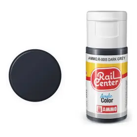 Peinture acrylique gris foncé Rail Center 20ml - AMMO R-0005