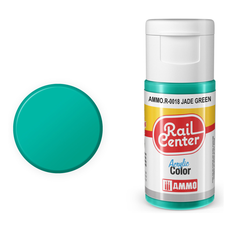Peinture acrylique vert jade Rail Center 20ml - AMMO R-0018