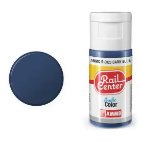 Peinture acrylique bleu foncé Rail Center 20ml - AMMO R-0020