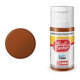 Peinture acrylique rouge wagon Rail Center 20ml - AMMO R-0025