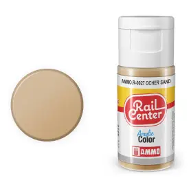 Peinture acrylique ocre sable Rail Center 20ml - AMMO R-0027