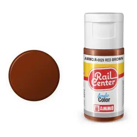 Peinture acrylique brun rouge Rail Center 20ml - AMMO R-0029