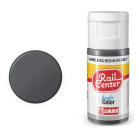 Peinture acrylique gris cendré Rail Center 20ml - AMMO R-0032