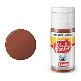 Peinture acrylique rouille foncée Rail Center 20ml - AMMO R-0033