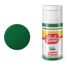 Peinture acrylique vert moyen Rail Center 20ml - AMMO R-0035