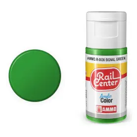 Peinture acrylique vert Signal Rail Center 20ml - AMMO R-0036