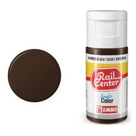 Peinture acrylique marron foncé Rail Center 20ml - AMMO R-0041