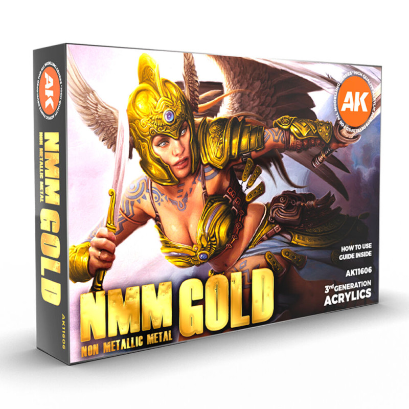 Set couleurs non metallic metal Gold - AK INTERACTIVE AK11606