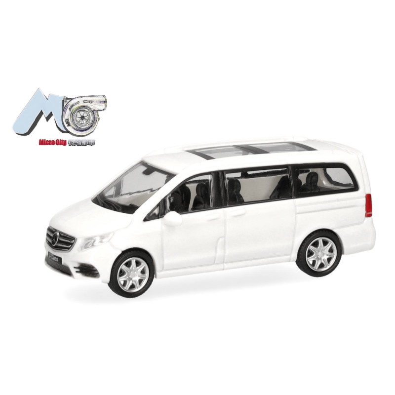 Mercedes-Benz Classe V, blanc - HO 1/87 - HERPA MicroCity 87MC000077