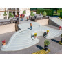Escalier ouvert, courbe - HO 1/87 - NOCH 58315