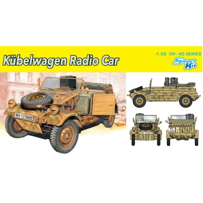 Kübelwagen voiture radio - 1/35 - DRAGON 6886