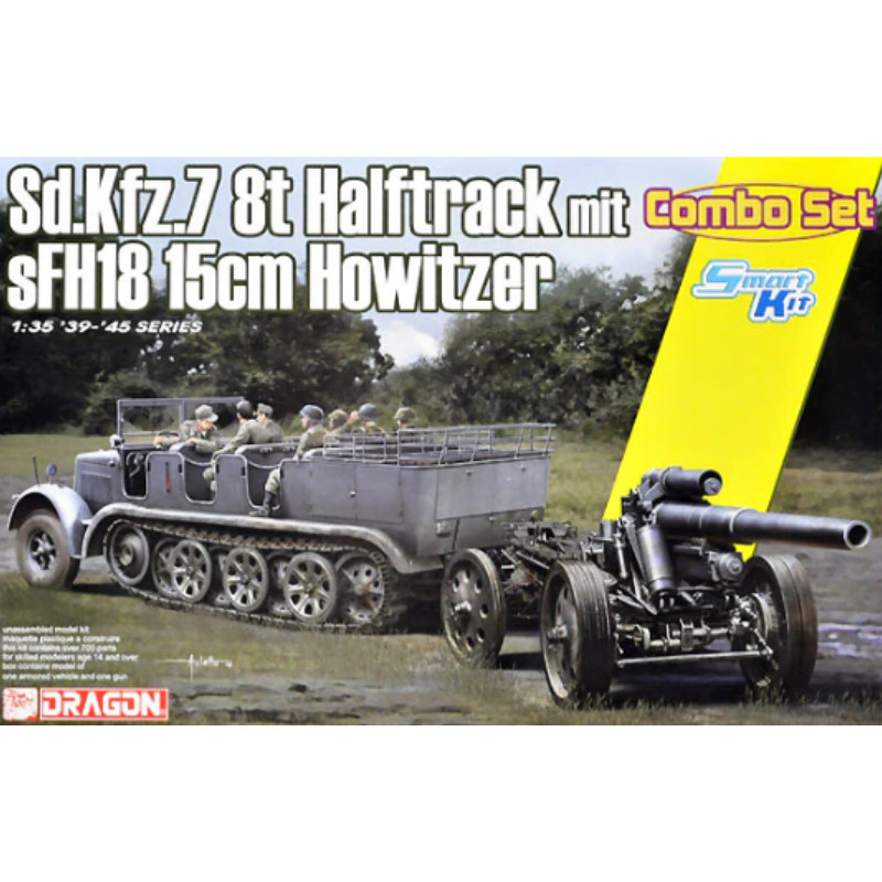 Sd.Kfz.7 et Obusier s.FH.18 - 1/35 - DRAGON 6918