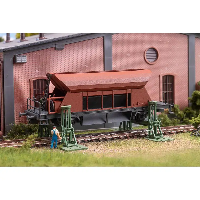 Wagon + 2 vérins - HO 1/87 - FALLER 120323