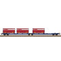 Wagon double poche de type Sdggmrss ép. VI - HO 1/87 - TRIX 24474