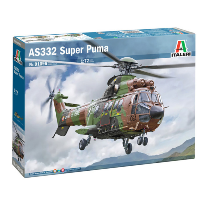 Hélicoptère AS332 Super Puma - échelle 1/72 - ITALERI 91096