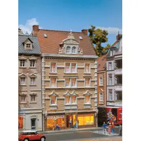 Immeuble avec commerces "Thé et épices" et Allianz - HO 1/87 - FALLER 130448