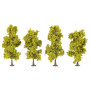 4x arbres à feuilles caduques 90 à 110 mm - HO 1/87 - FALLER 181579