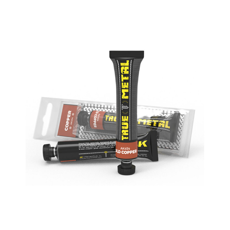 Peinture métallique TRUE METAL Copper (cuivre) - AK INTERACTIVE AK454